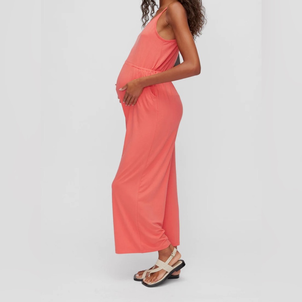 WIDE LEG JERSEY JUMPSUIT
